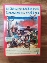 Le jeu de rôle des terres du milieu (J.R.T.M.) par Hexagonal (1986). Boîte de jeu de la première édition en Français