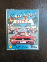 Out Run de Sega et US Gold, pour Commodore 64 (version cassette)
