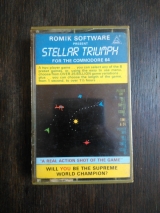 Stellar Triumph de Romik Software pour Commodore C64 128 (titre rare UK en cassette)
