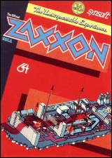 Zaxxon, de Synapse Software (1984) pour Commodore 64 (version cassette)