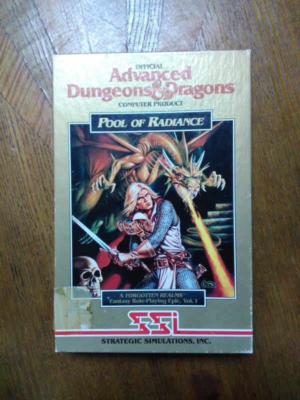 Pool of Radiance de SSI pour Commodore 64 (version disquette originale US) Pool of Radiance de SSI pour Commodore 64 (version disquette originale US)
