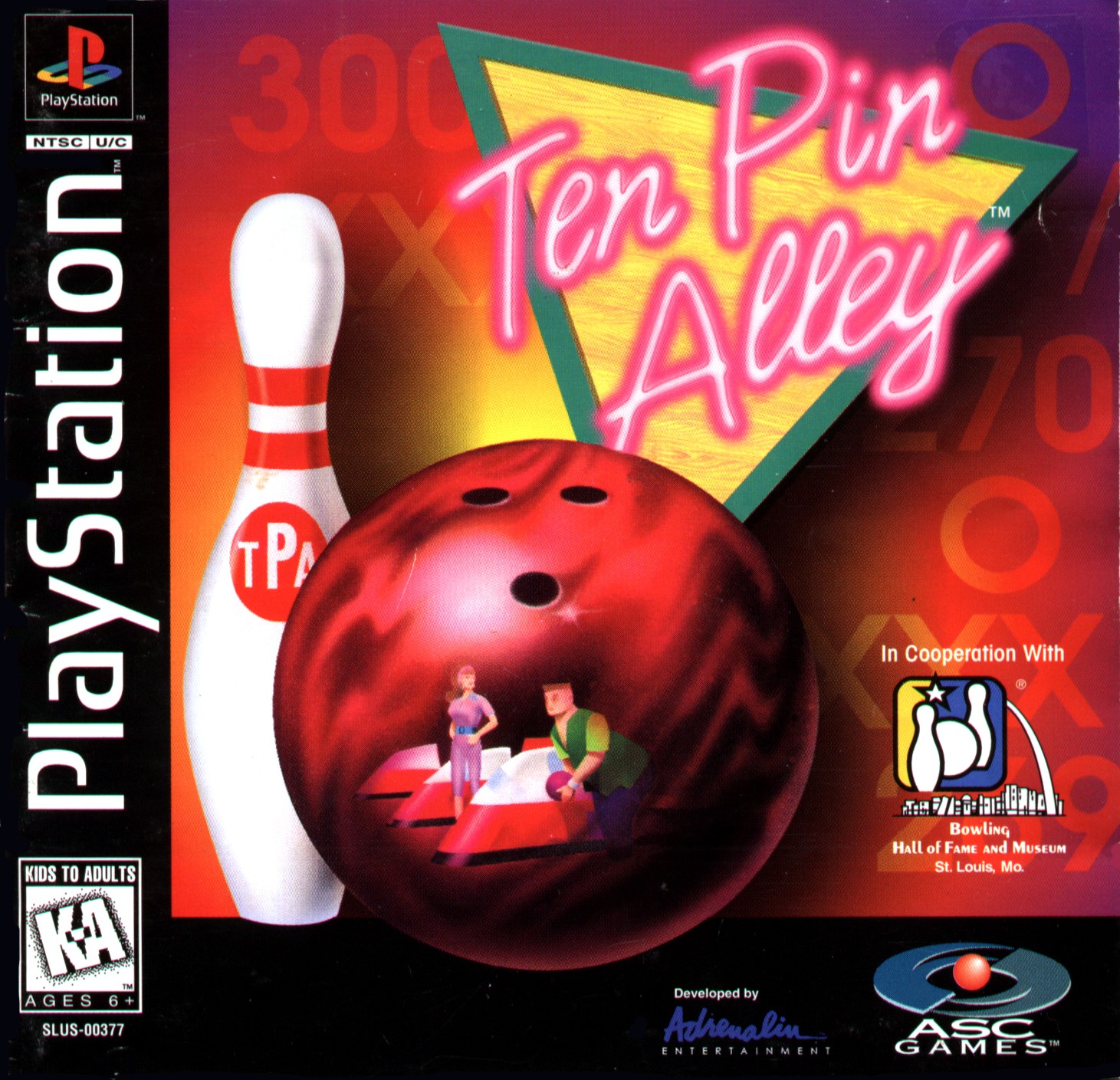 Ten Pin Alley (bowling) pour Sony Playstation (version originale américaine NTSC-U) Ten Pin Alley (bowling) pour Sony Playstation (version originale américaine NTSC-U)