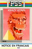 Krazy Kong de PSS pour ZX81 1K (cassette) Krazy Kong de PSS pour ZX81 1K (cassette)